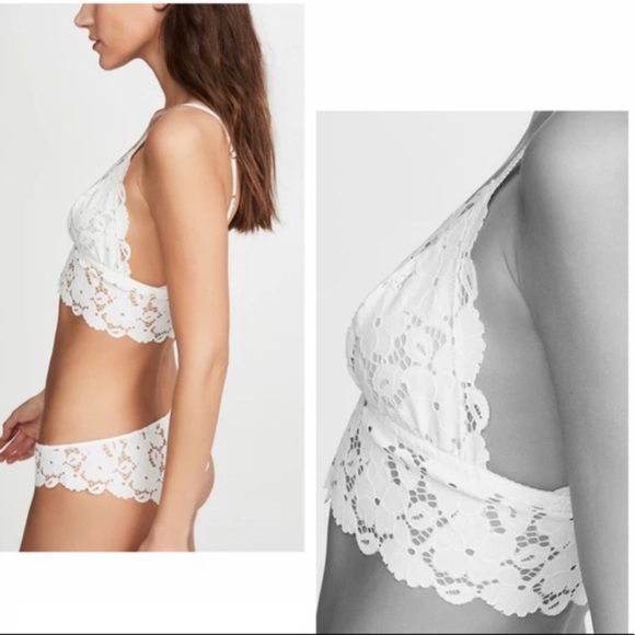 Ezzie Allover Crochet Lace Longline Bralette - Picture 5 of 5